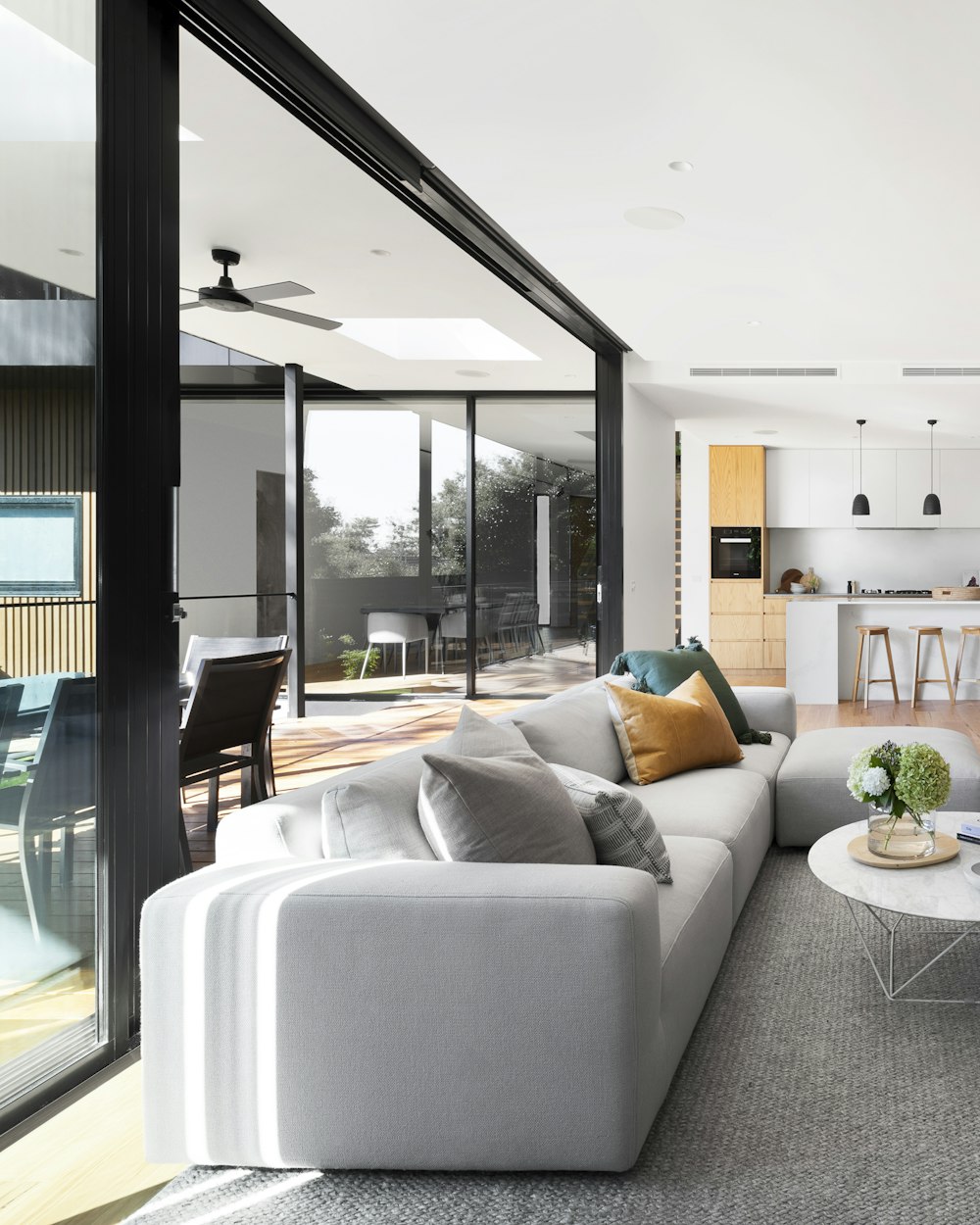 Woonkamer na een interieur-upgrade